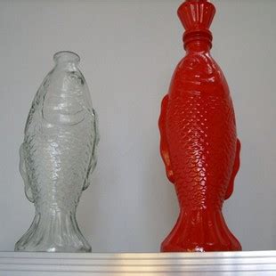 琉璃鱼瓶子一对_其他玻璃工艺_小芳收藏【7788收藏__收藏热线】