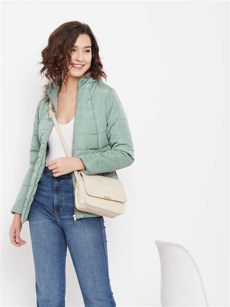 Mint Green Hooded Jacket freeshipping - Crimsoune Club