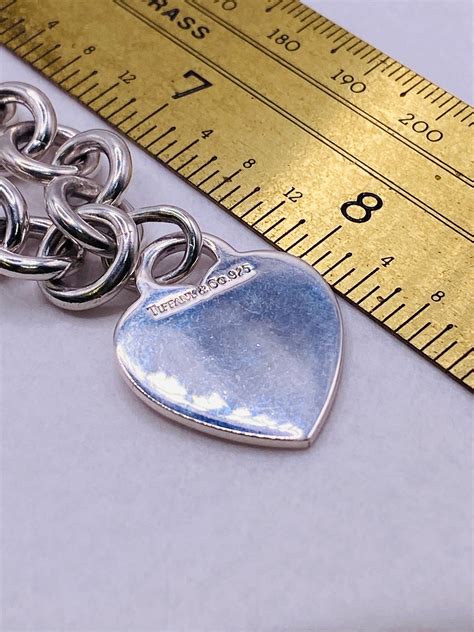 Tiffany and Co Return to Tiffany Sterling Silver Heart Charm Necklace ...