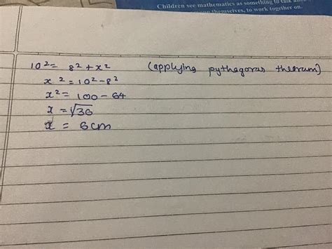 A chord of length 16cm is drawn in a circle of radius 10cm.find the ...