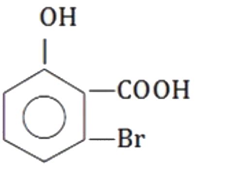 The reaction of `p-HOC_(6)H_(4)COOH` with excess `Br_(2)` forms