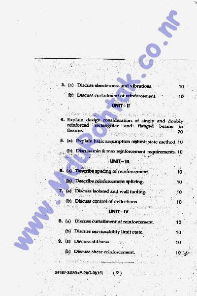Design of Concrete Structures - May 2013 - B.Tech. 4th Semester ...