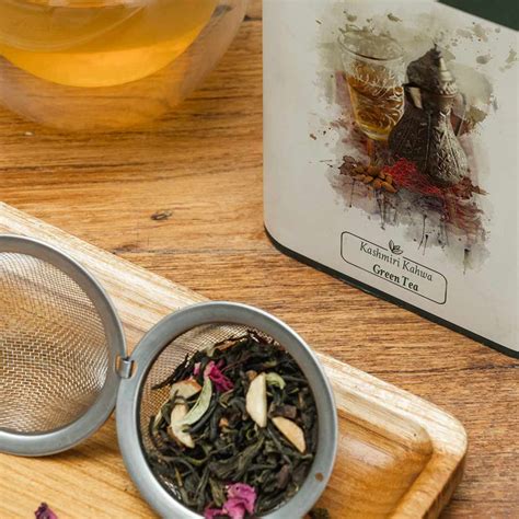 Buy Kashmiri Kahwa Green Tea Online | Tin Caddy | Danta Herbs