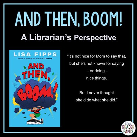 And Then, Boom! : A Librarian's Perspective Review - MrsReaderPants