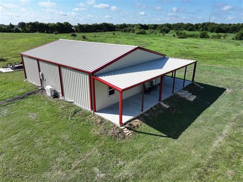 RMB32 - 40x50 Weld Up Steel Building with Wraparound Porch | WolfSteel ...