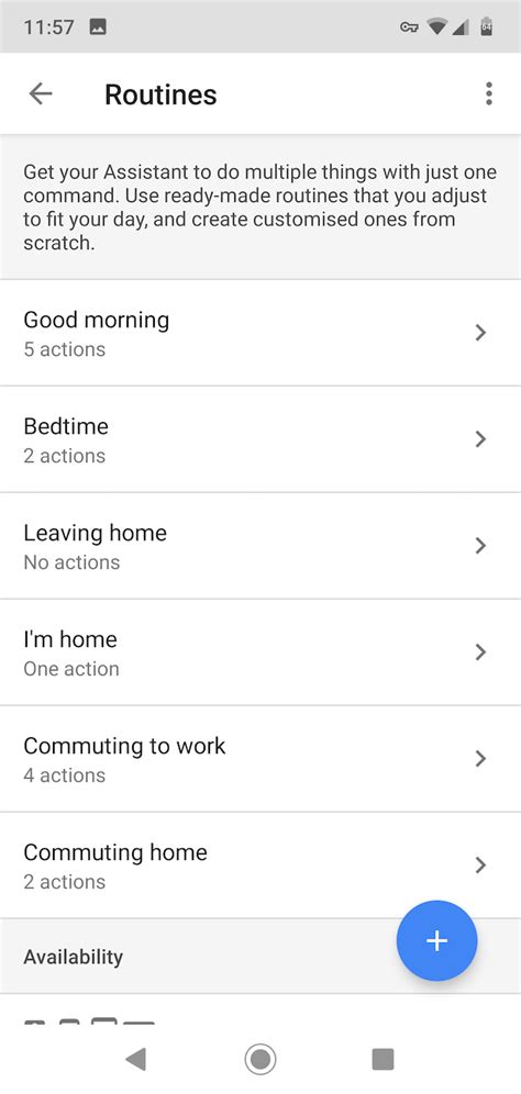 Image result for Google Assistant Routine