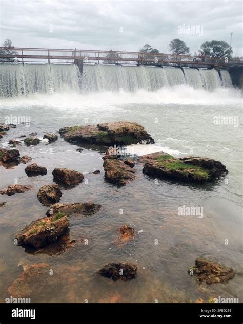 Waterfall at Mammoth Spring State Park, Arkansas Stock Photo - Alamy