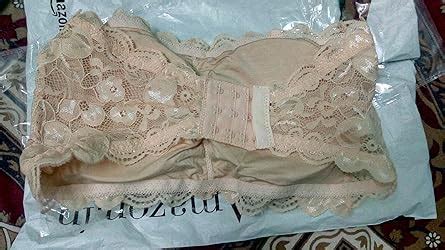 Buy Mysha Women's Spandex & Cotton Lightly Padded Non-Wired Bandeau Bra ...