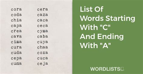 List Of Adjectives That Start With "C"