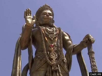 Amit Shah unveils 54 feet tall statue of Lord Hanuman at Sarangpur ...
