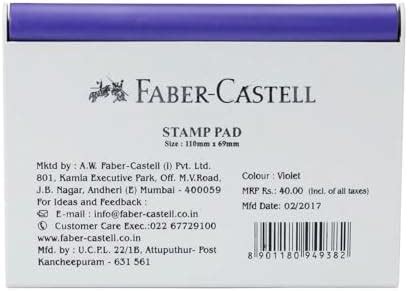 Large Premium Blue Ink Stamp Pad - 5" by 7" - Quality Felt Pad : Amazon ...