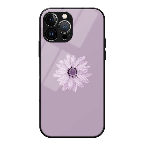 Purple Flower Aesthetic Glass Case – 3Brocases