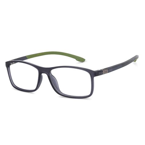 Buy Grey Transparent Green Full Rim Rectangle Lenskart Air Essentials ...