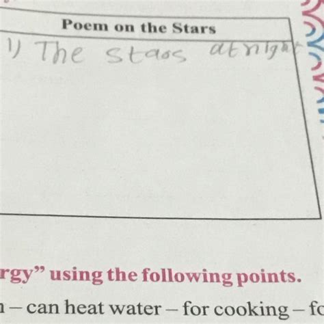 ACTIVITY - 9 Write a paragraph on “Uses of Solar Energy” using the ...