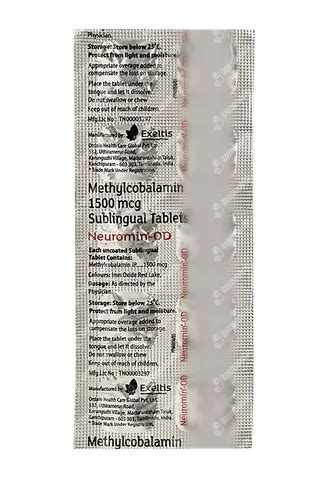 Neuromin Od 1500 MCG | Order Neuromin Od 1500 MCG Tablet Online at Truemeds