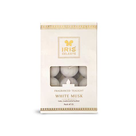 IRIS Celeste White Musk Scented Tealight Candles – IRIS Home Fragrances