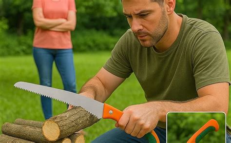 ROBUX Heavy Duty Garden Pruning Saw – Razor Sharp Curved Blade, Soft ...