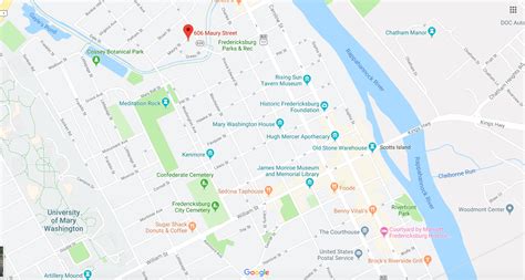 Va Fredericksburg Va Map