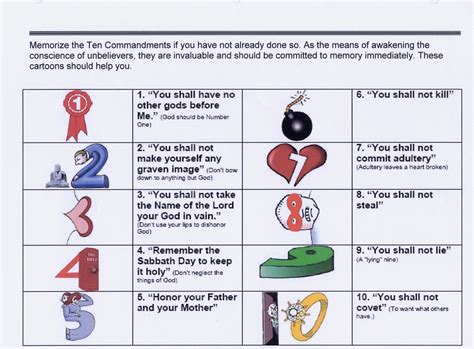 Ten Commandments List Printable | Printable Copy Ten Commandments ...