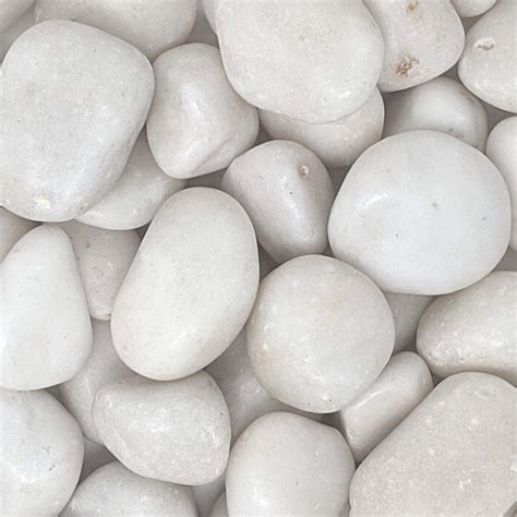 Foodie Puppies White Pebbles Glossy Stones for Home Decorative, Vase ...