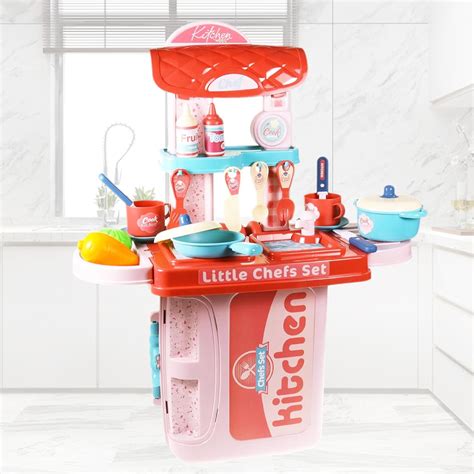 Buy ToyMagic 3-in-1 Plastic Kitchen Set for Kids | Pretend Play ...