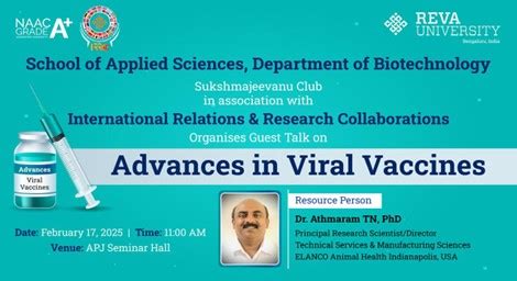 Advances in Viral Vaccines | REVA University