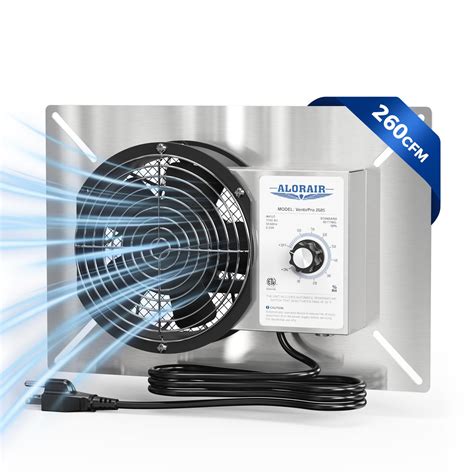 ALORAIR 260 CFM Stainless Steel Crawl Space Vent Fan - Air Out ...