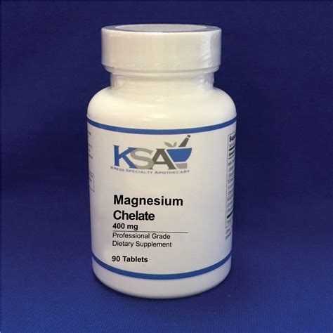 Magnesium Chelate 400 mg | Kress Specialty Apothecary