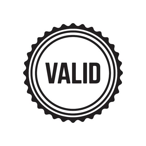 Valid seal label vector icon | Premium Vector