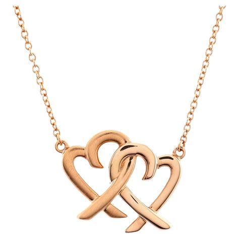 Tiffany and Co. Paloma Picasso Loving Heart Pendant Necklace 18K Rose ...