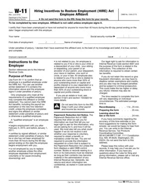 W-11 Employee Affidavit - Blank Fillable Template | Fill Out, Print ...