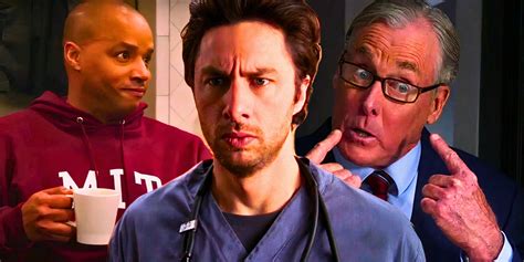 The “Scrubs” revival brings back Sarah Chalke as Elliot Reid, Zach Braff as John "J.D." Dorian and D