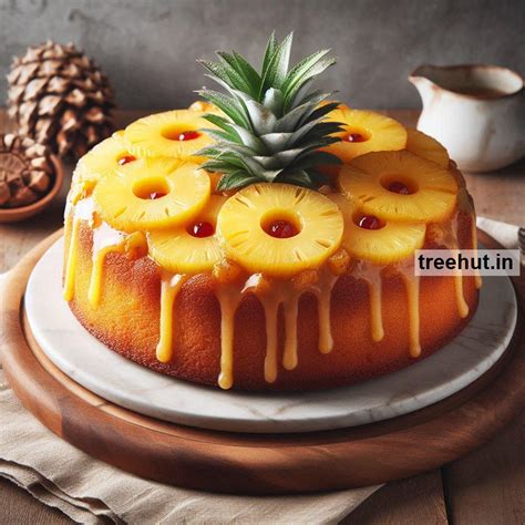 Eggless Pineapple Upside-Down Cake Recipe, 20 American Cake Decoration ...
