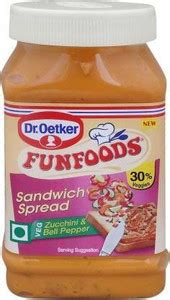 FUNFOODS by Dr. Oetker Zucchini and Bell Pepper Sandwich Spread Price ...