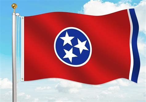 Amazon.com : Tennessee State Flag - Tennessee flag 3X5ft outside/indoor ...