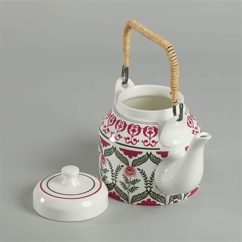 Buy Clay Craft India Circus Floral Fountain Multicolour Ceramic Desi ...