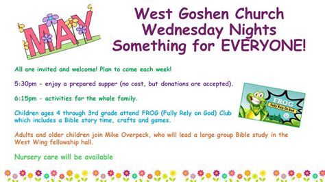 Wednesday Nights at West Goshen Church, West Goshen Church, 1 May 2024 ...