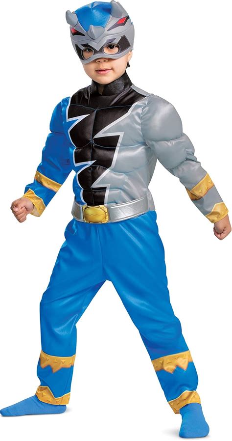 Buy Toddler Power Rangers Dino Fury Blue Ranger Costume Online at ...