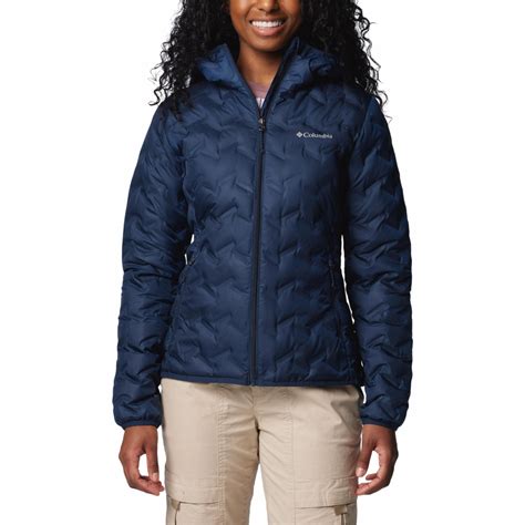 Columbia Women Navy Blue Omni-Heat Reflective Delta Ridge II Hooded Do ...