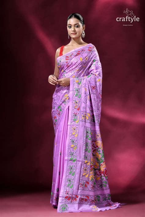 Buy Kantha Stitch Sarees Online at Best Prices | West Bengal, India ...