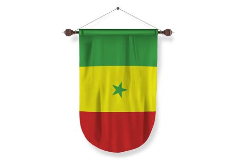 senegal country flag Pennant - PNG Basket