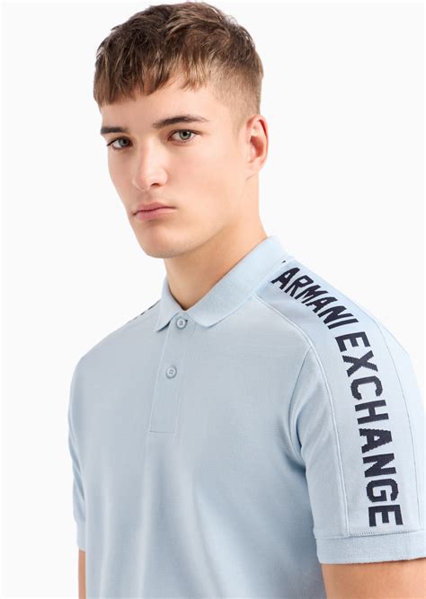 Logo Tape Crew Neck Regular Fit Polo Tshirt