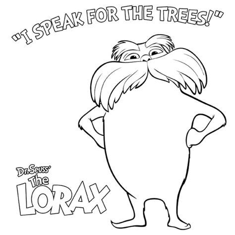 Lorax Coloring Pages and Book | Dr seuss coloring pages, The lorax ...