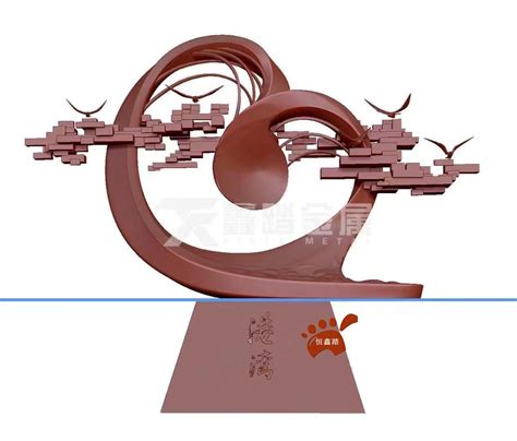 大华集团不锈钢鲸鱼雕塑