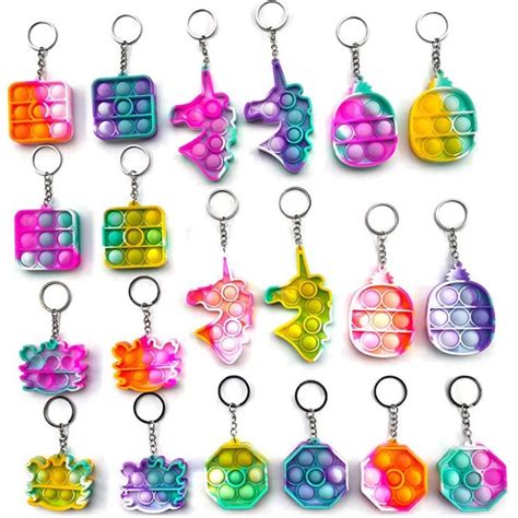 Popit Mini Keychains – Chains & Charms