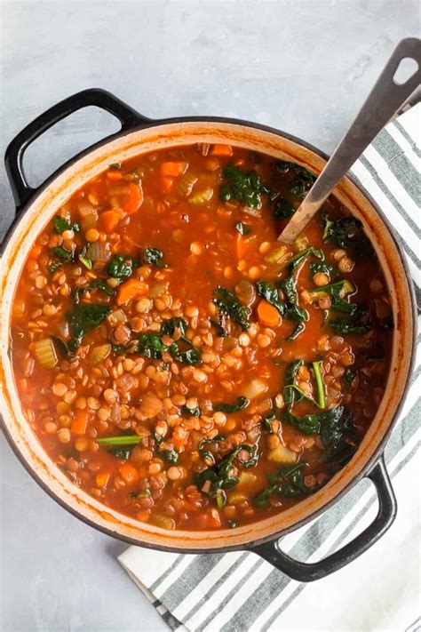 Lentil and Kale Soup - Spoonful of Flavor