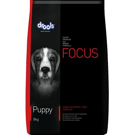 Drools Focus Puppy Super Premium Kibble Dog Food, Chicken Flavour, 8kg ...