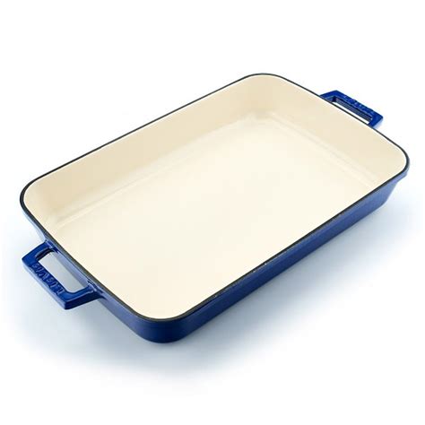 LAVA CAST IRON LAVA Enameled Cast Iron Rectangle Roasting Pan & Reviews ...
