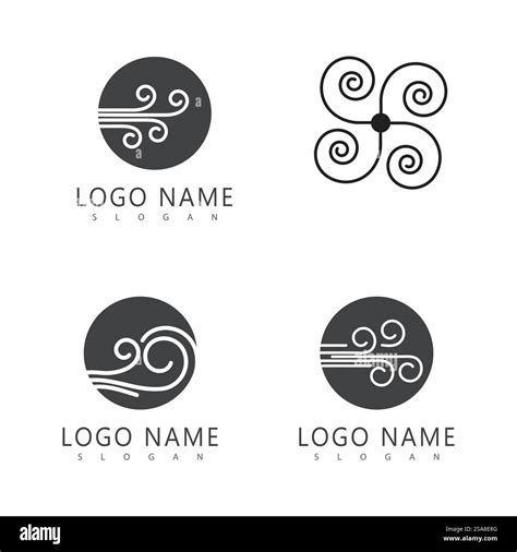 Wind logo vector symbol design Stock Vector Image & Art - Alamy