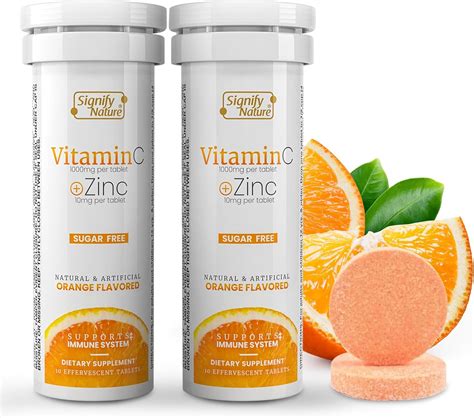 Vitamin C 1000mg Effervescent Tablets - Potent Immune Support VIT C ...
